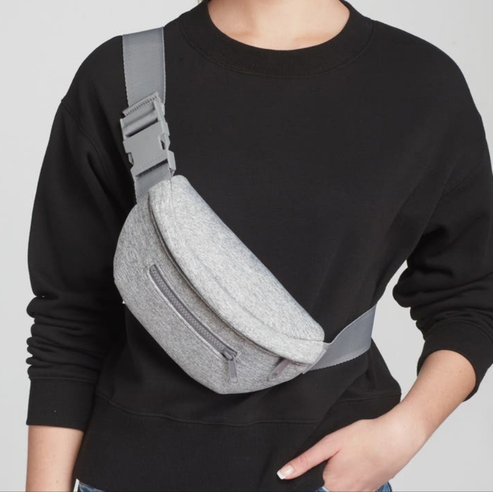 Dagne Dover Heather Gray Belt Bag